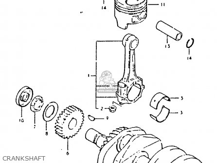 CRANKSHAFT - GS250T 1980 (T) UNITED KINGDOM (E02)