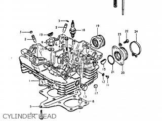 CYLINDER HEAD - GS250T 1980 (T) USA (E03)