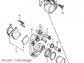 FRONT CARIPERS - GS250T 1980 (T) USA (E03)