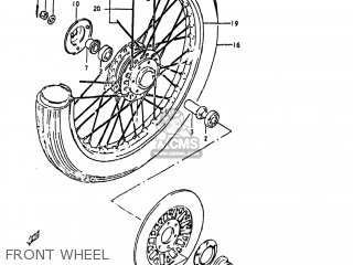 FRONT WHEEL - GS250T 1980 (T) USA (E03)