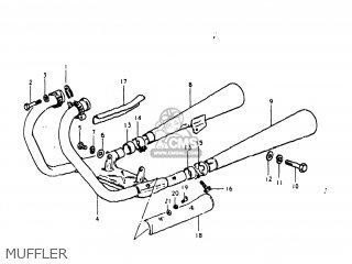 MUFFLER - GS250T 1980 (T) USA (E03)