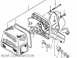 REAR COMBINATION - GS250T 1980 (T) USA (E03)