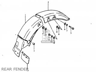 REAR FENDER - GS250T 1980 (T) USA (E03)