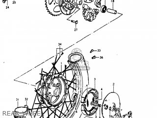 REAR WHEEL - GS250T 1980 (T) USA (E03)
