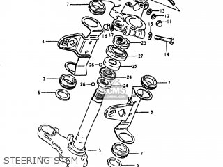 STEERING STEM - GS250T 1980 (T) USA (E03)
