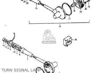 TURN SIGNAL LAMP - GS250T 1980 (T) USA (E03)