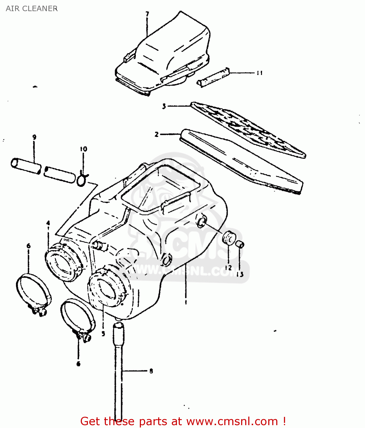 AIR CLEANER GS250T 1981 (X) UNITED KINGDOM (E02)