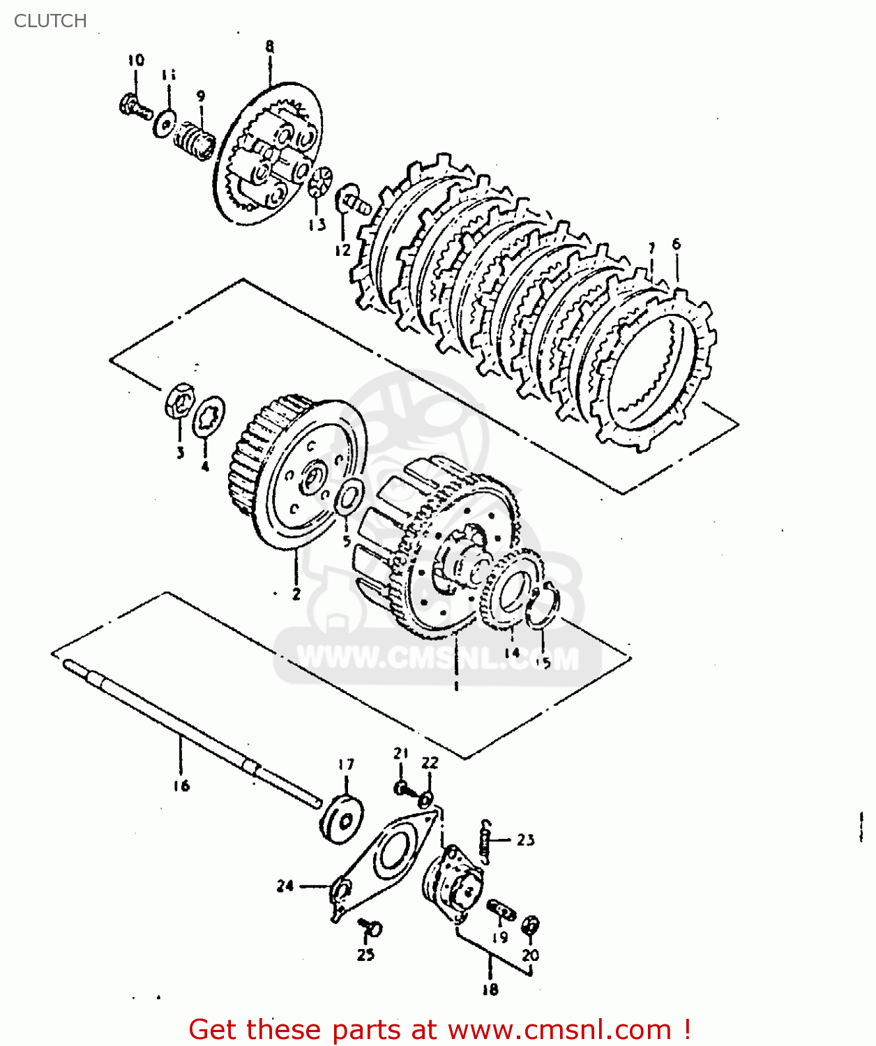 CLUTCH GS250T 1981 (X) UNITED KINGDOM (E02)
