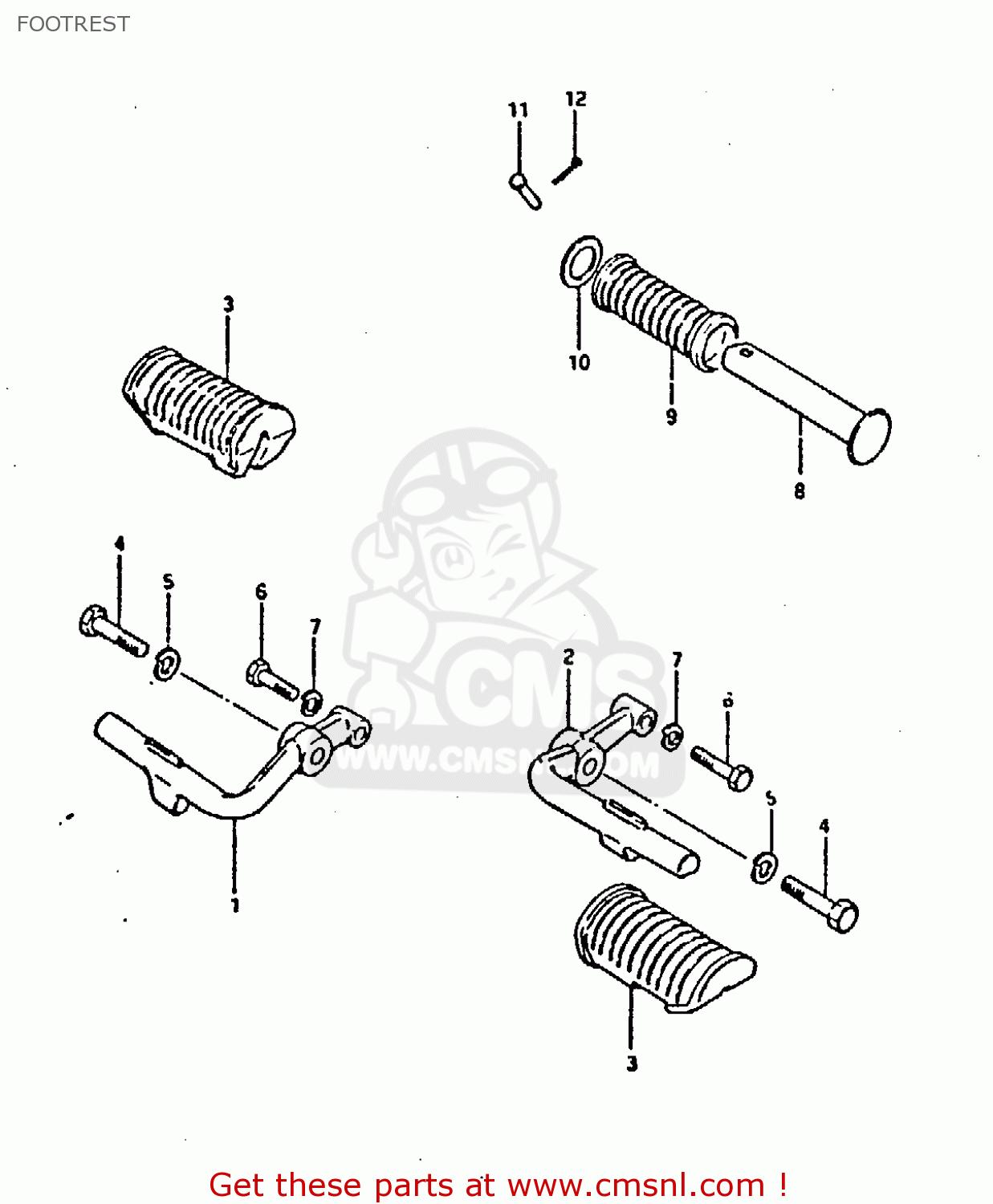 FOOTREST GS250T 1981 (X) UNITED KINGDOM (E02)