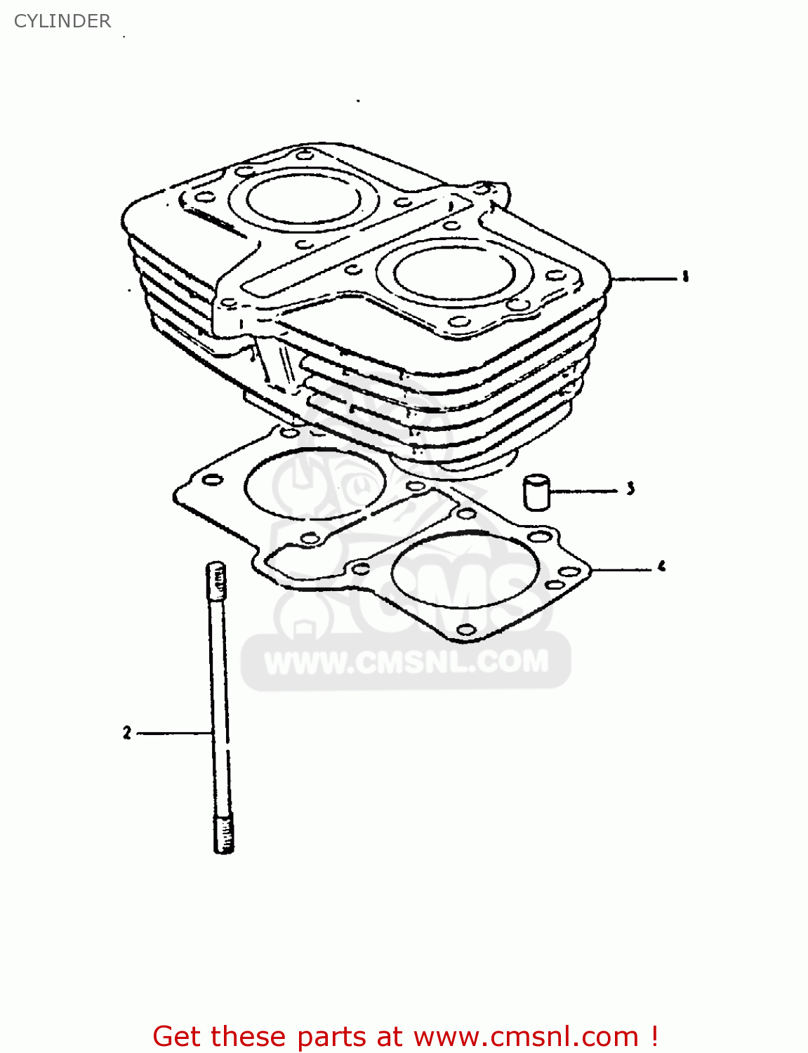 CYLINDER GS250T 1981 (X) UNITED KINGDOM (E02)