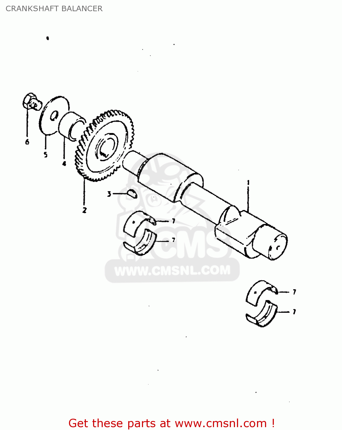 CRANKSHAFT BALANCER GS250T 1981 (X) UNITED KINGDOM (E02)