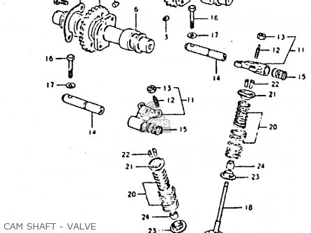 CAM SHAFT - VALVE - GS250T 1981 (X) UNITED KINGDOM (E02)