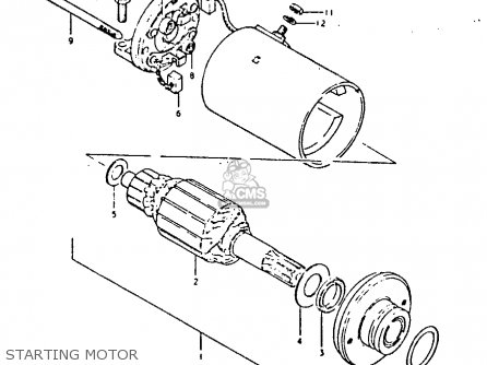 STARTING MOTOR - GS250T 1981 (X) UNITED KINGDOM (E02)