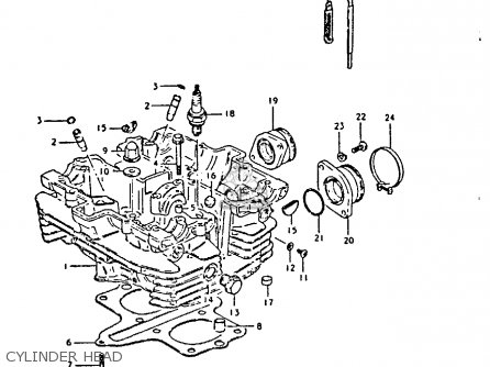 CYLINDER HEAD - GS250T 1981 (X) UNITED KINGDOM (E02)