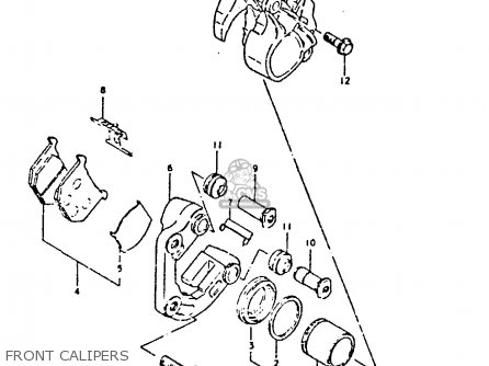 FRONT CALIPERS - GS250T 1981 (X) UNITED KINGDOM (E02)
