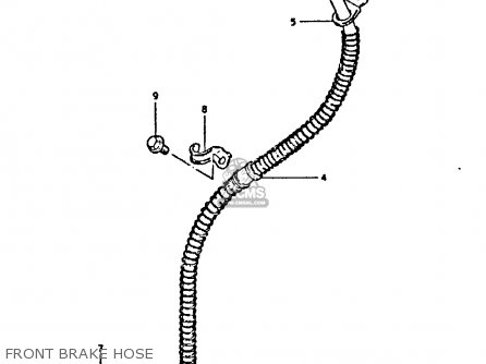 FRONT BRAKE HOSE - GS250T 1981 (X) UNITED KINGDOM (E02)
