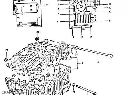CRANKCASE - GS250T 1981 (X) UNITED KINGDOM (E02)