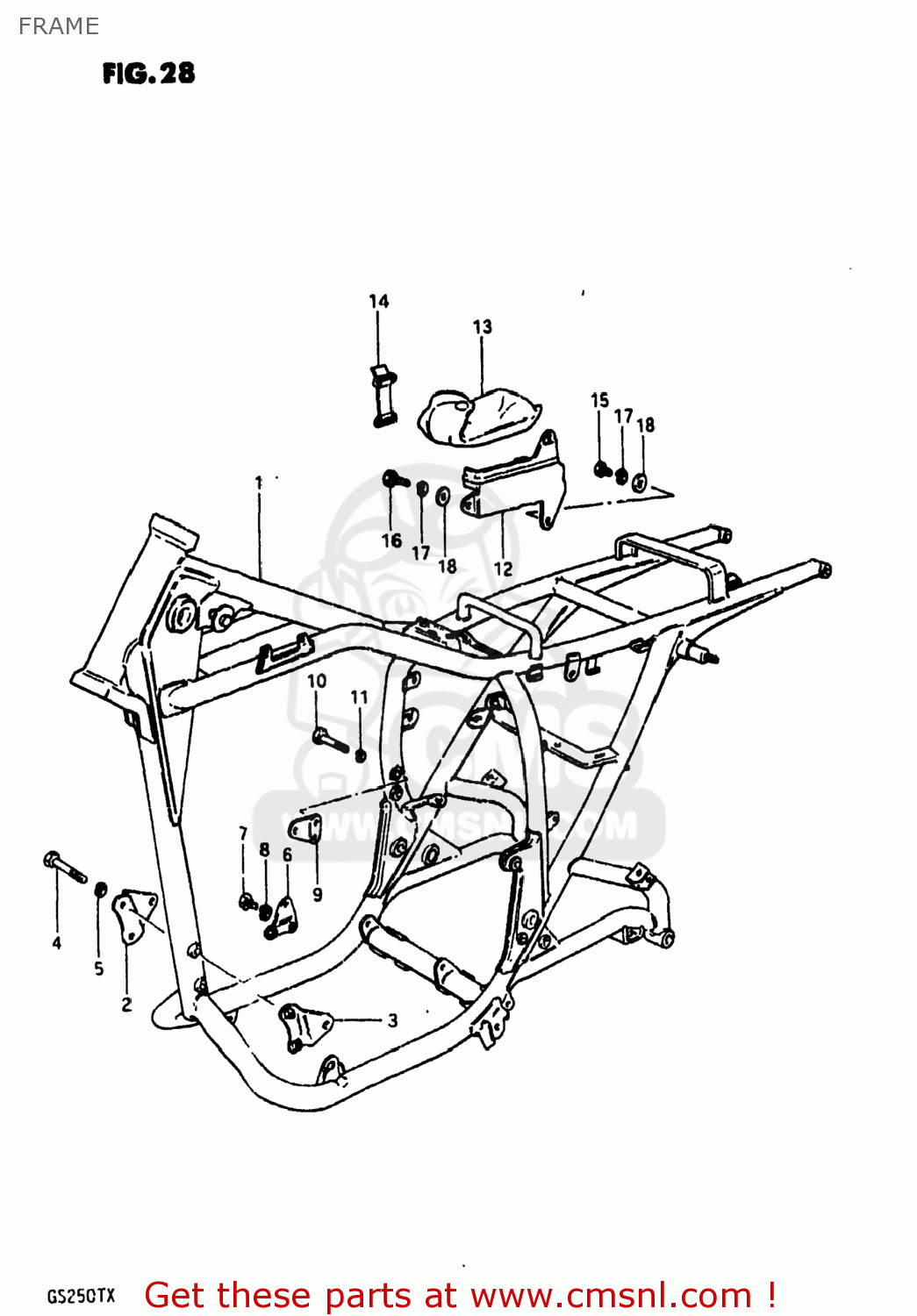 FRAME GS250T 1981 (X) USA (E03)