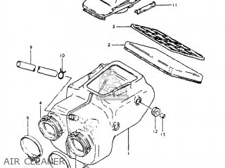AIR CLEANER - GS250T 1981 (X) USA (E03)