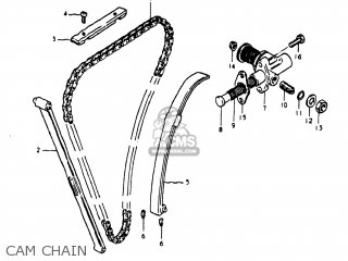 CAM CHAIN - GS250T 1981 (X) USA (E03)