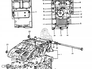 CRANKCASE - GS250T 1981 (X) USA (E03)