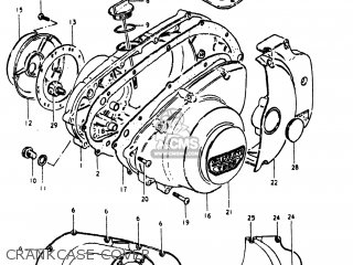 CRANKCASE COVER - GS250T 1981 (X) USA (E03)
