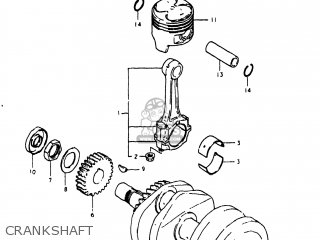 CRANKSHAFT - GS250T 1981 (X) USA (E03)