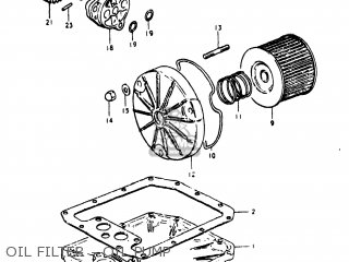 OIL FILTER - OIL PUMP - GS250T 1981 (X) USA (E03)