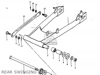 REAR SWINGING ARM - GS250T 1981 (X) USA (E03)