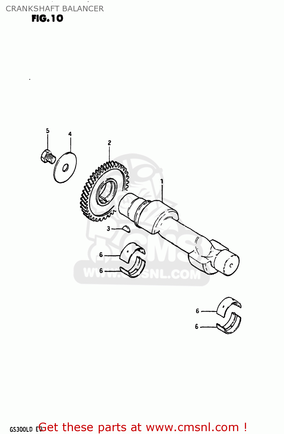 CRANKSHAFT BALANCER GS300L 1982 (Z) USA (E03)