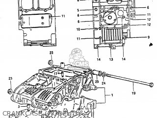 CRANKCASE (MODEL D) - GS300L 1982 (Z) USA (E03)