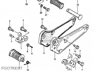 FOOTREST - GS300L 1982 (Z) USA (E03)