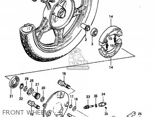 FRONT WHEEL - GS300L 1982 (Z) USA (E03)
