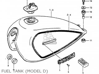 FUEL TANK (MODEL D) - GS300L 1982 (Z) USA (E03)
