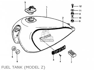 FUEL TANK (MODEL Z) - GS300L 1982 (Z) USA (E03)