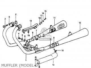 MUFFLER (MODEL D) - GS300L 1982 (Z) USA (E03)