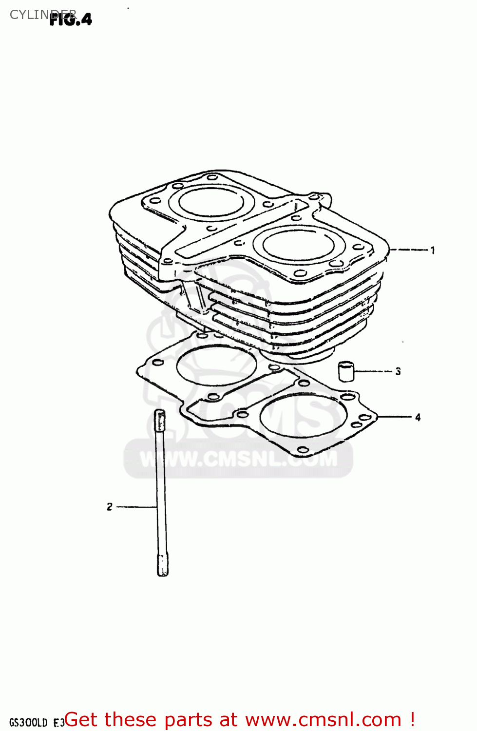 CYLINDER GS300L 1983 (D) USA (E03)