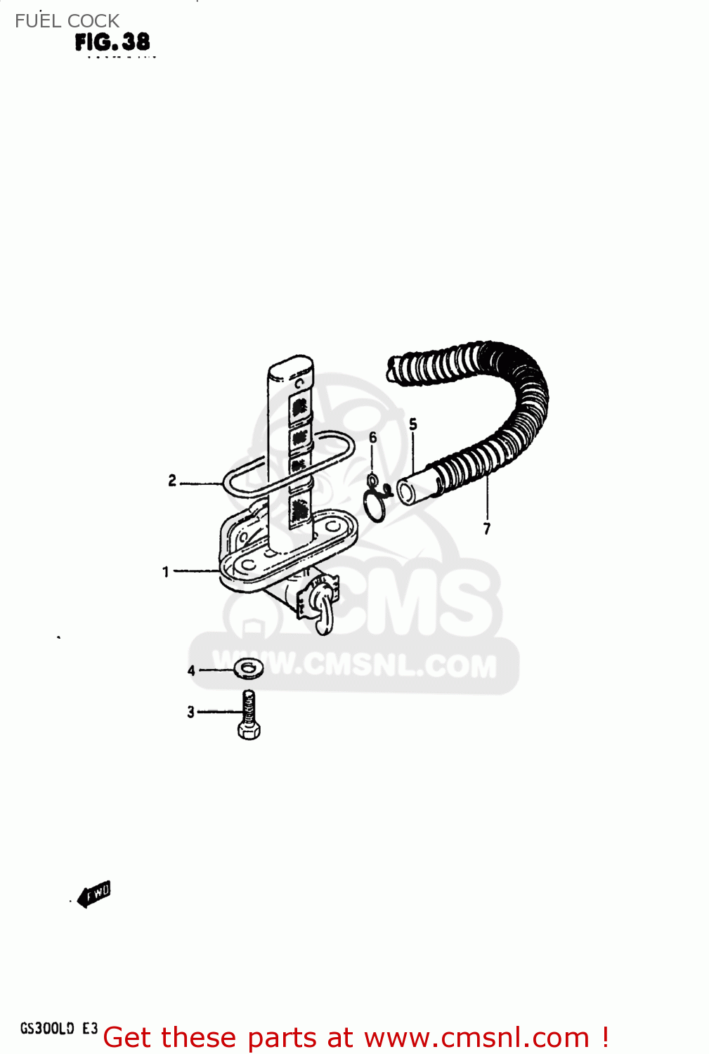 FUEL COCK GS300L 1983 (D) USA (E03)