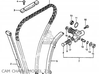 CAM CHAIN (MODEL Z) - GS300L 1983 (D) USA (E03)