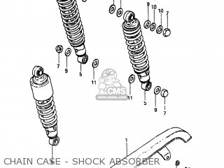 CHAIN CASE - SHOCK ABSORBER - GS300L 1983 (D) USA (E03)
