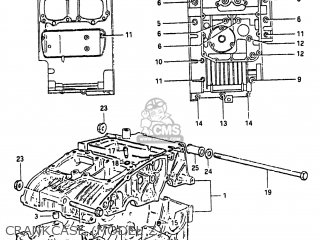 CRANKCASE (MODEL Z) - GS300L 1983 (D) USA (E03)