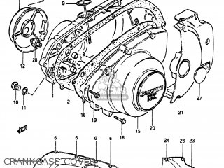 CRANKCASE COVER - GS300L 1983 (D) USA (E03)