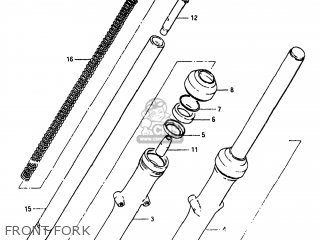 FRONT FORK - GS300L 1983 (D) USA (E03)