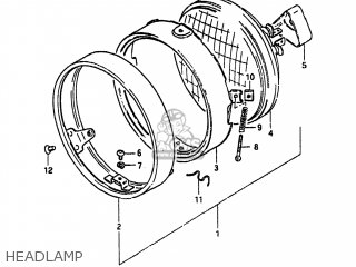 HEADLAMP - GS300L 1983 (D) USA (E03)