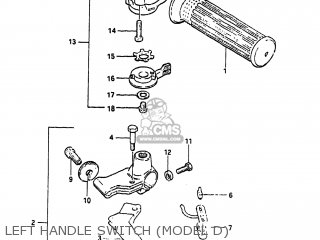 LEFT HANDLE SWITCH (MODEL D) - GS300L 1983 (D) USA (E03)