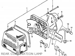 REAR COMBINATION LAMP - GS300L 1983 (D) USA (E03)