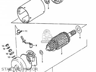 STARTING MOTOR - GS300L 1983 (D) USA (E03)