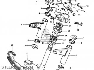 STEERING STEM - GS300L 1983 (D) USA (E03)