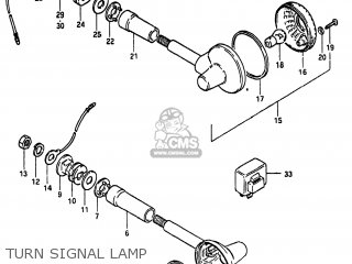TURN SIGNAL LAMP - GS300L 1983 (D) USA (E03)