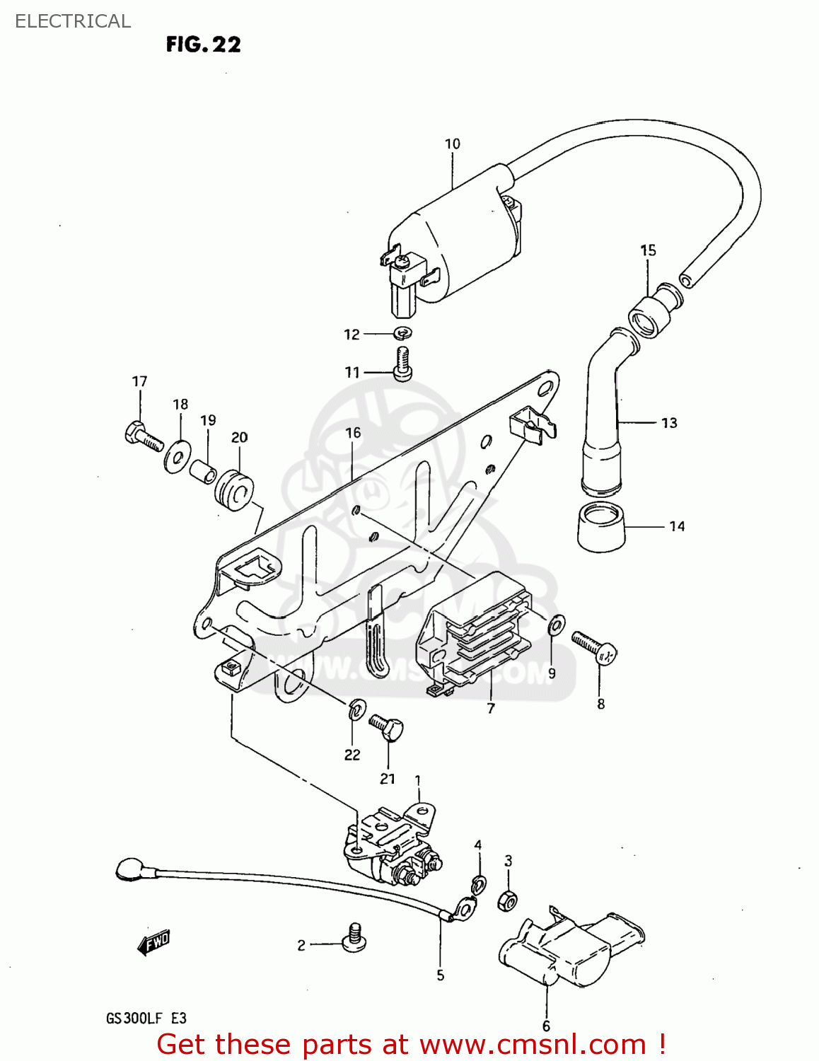 ELECTRICAL GS300L 1985 (F) USA (E03)